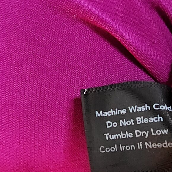 Boston Proper Top Womens Size M Medium Solid All Purple Keyhole Tie Front - Picture 7 of 8